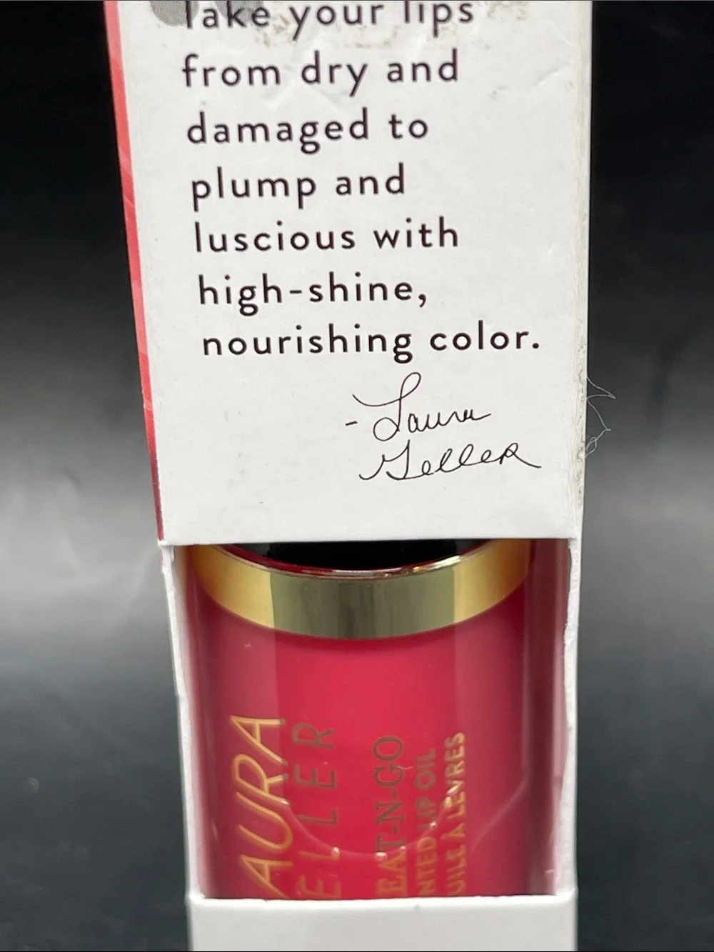 Laura Geller Treat-N-Go Tinted Championship Lip Oil Full Size NIB